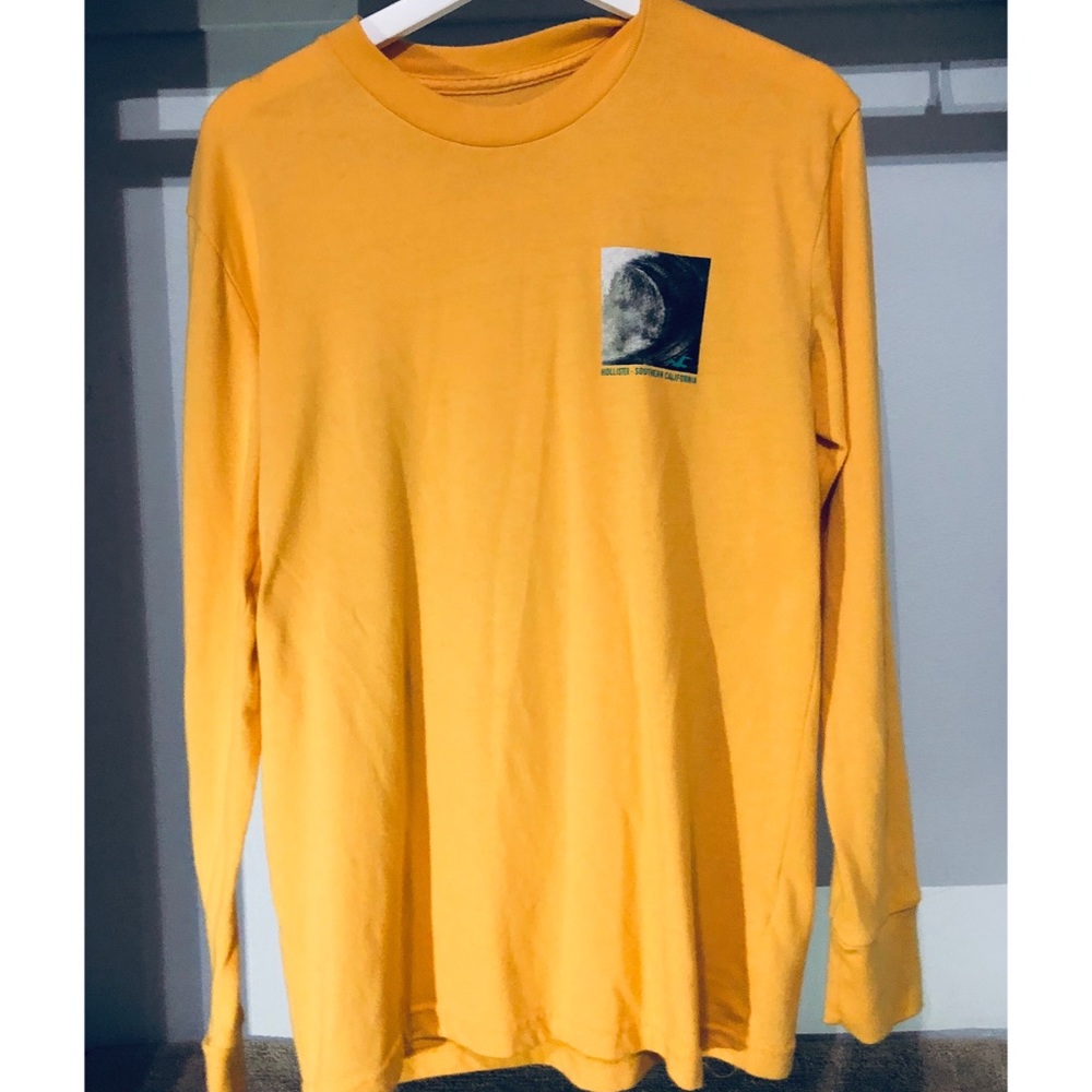 Hollister Men's Long Sleeve Graphic T-Shirt HOM-7✅